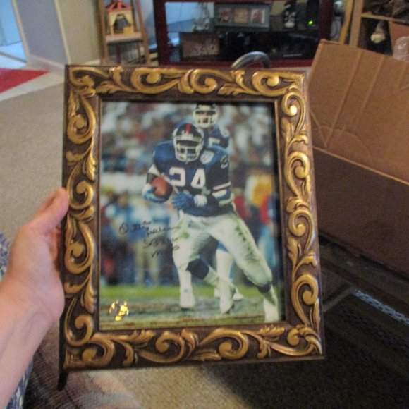 Athlon Sports Ottis Anderson Signed New York Giants 8x10 Photo Custom Framed - Picture 6 of 7